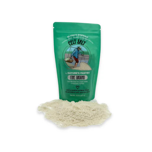 Sal Marina Celta - Bolsa Resellable de Sal Fina (disponible en 1/2 lb y 1 lb)