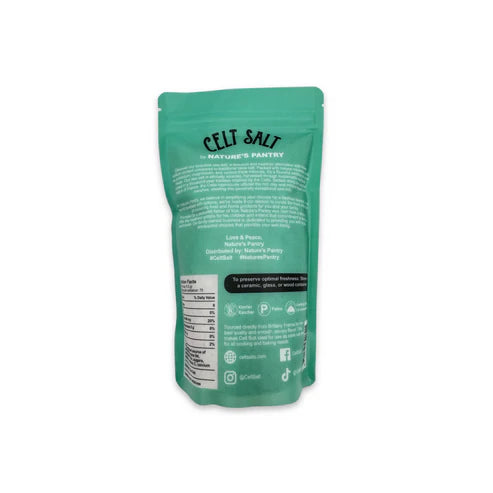 Sal Marina Celta - Bolsa Resellable de Sal Fina (disponible en 1/2 lb y 1 lb)